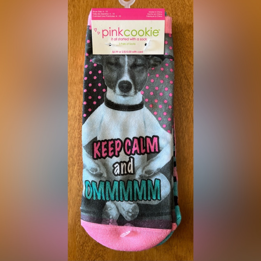 Set of 3 Low Cut Socks by Pink Cookie